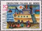 Италия  1975 «100-летие итальянской эмиграции»