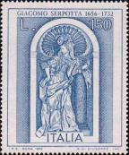 Италия  1976 «Итальянское искусство. 320-летие со дня рождения Джакомо Серпотта»