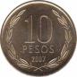  Чили  10 песо 2007 [KM# 228.2] 