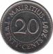  Маврикий  20 центов 2007 [KM# 53] 