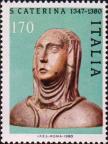 Италия  1980 «600-летие со дня смерти Святой Екатерины Сиенской»