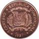  Доминиканская Республика  1 сентаво 1987 [KM# 64] Каонабо . 
