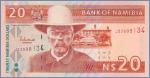 Намибия 20 долларов  2002 Pick# 6a