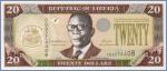 Либерия 20 долларов  2006 Pick# 28c