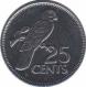  Сейшельские Острова  25 центов 2012 [KM# 49a] 