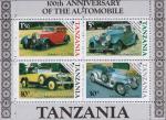 Танзания  1986 «100-летие автомобилестроения» (блок)