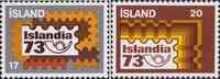 Исландия  1973 «Филателистическая выставка «ISLANDIA 73», Рейкьявик»