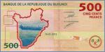 Бурунди 500 франков  2015 Pick# 50