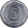  Восточные Карибы  5 центов 2010 [KM# 36] 