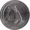  США  25 центов 2014 [KM# New] Национальный парк Арки