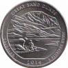  США  25 центов 2014 [KM# New] Национальный парк Грейт-Санд-Дьюнс