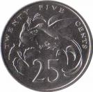  Ямайка  25 центов 1987 [KM# 49] 