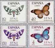 Ифни  1966 «День почтовой марки. Бабочки»