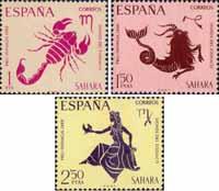 Испанская Сахара  1968 «Помощь детям. Знаки зодиака»
