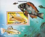 Монголия  1987 «Аквариумные рыбки» (блок)