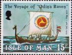 Остров Мэн  1979 «Путешествие точной копии судна викингов «Odin