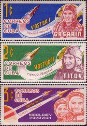 Куба  1963 «Советские космонавты»