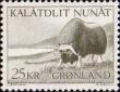 Гренландия  1969 «Стандартный выпуск. Овцебык»