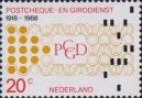Нидерланды  1968 «50-летие нидерландских почтовых чеков»