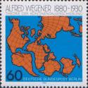 Западный Берлин  1980 «100-летие со дня рождения немецкого геофизика и метеоролога Альфреда Вегенера»