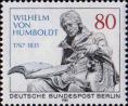 Западный Берлин  1985 «150-летие со дня смерти Вильгельма Гумбольдта»