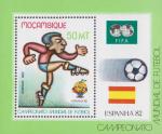 Мозамбик  1982 «Чемпионат мира по футболу. 1982. Испания» (блок)