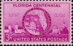 США  1945 «100-летие штата Флорида»