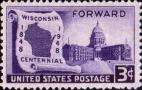 США  1948 «100-летие штата Висконсин»