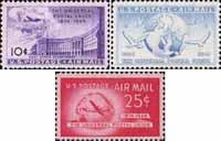 США  1949 «Авиапочта. 75-летие Всемирного почтового союза (ВПС)»