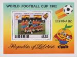 Либерия  1981 «Чемпионат мира по футболу. 1982. Испания» (блок)