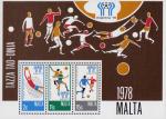 Мальта  1978 «Чемпионат мира по футболу. 1978. Аргентина» (блок)