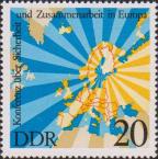 ГДР  1975 «Совещание по безопасности и сотрудничеству в Европе. Хельсинки (Финляндия; третий этап; 30/VII - 1/VIII)»