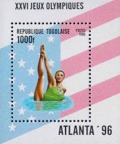 Того  1996 «XXVI летние Олимпийские игры. 1996. Атланта» (блок)
