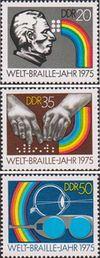 ГДР  1975 «Всемирный год Брайля»