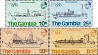 Гамбия  1980 «Международная филателистическая выставка «LONDON 80». Речные суда»