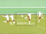 Бразилия  1974 «Чемпионат мира по футболу. 1974. Германия» (блок)