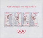 Монако  1984 «XXIII летние Олимпийские игры. 1984. Лос-Анжелес» (блок)