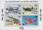 Фиджи  1993 «75-летие Королевских военно-воздушных сил» (блок)