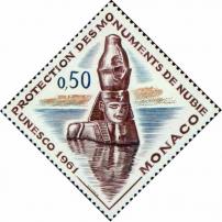 Монако  1961 «Охрана памятников Нубии»