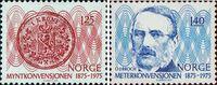 Норвегия  1975 «100-летие монетной конвенции. 100-летие Метрической системы мер»