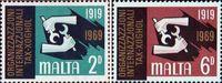 Мальта  1969 «50-летие Международной организации труда (МОТ)»