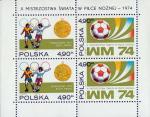 Польша  1974 «X чемпионат мира по футболу. Мюнхен» (блок)