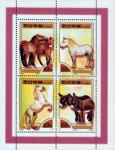 Северная Корея  2000 «Животные со всего мира. Лошади» (блок)