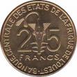 Западно-Африканские Штаты  25 франков 2011 [KM# 9] 
