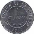  Боливия  1 боливиано 2012 [KM# New] 