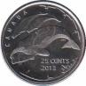  Канада  25 центов 2013 [KM# New] Киты. 