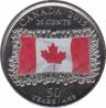  Канада  25 центов 2015 [KM# 1851.1] 50 лет флагу Канады. 