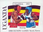 Уганда  1987 «XXIV летние Олимпийские Игры. Сеул. 1988» (блок)