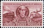 США  1950 «Заслуги машинистов локомотивов в Америке»