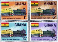 Гана  1963 «60-летие железных дорог Ганы»